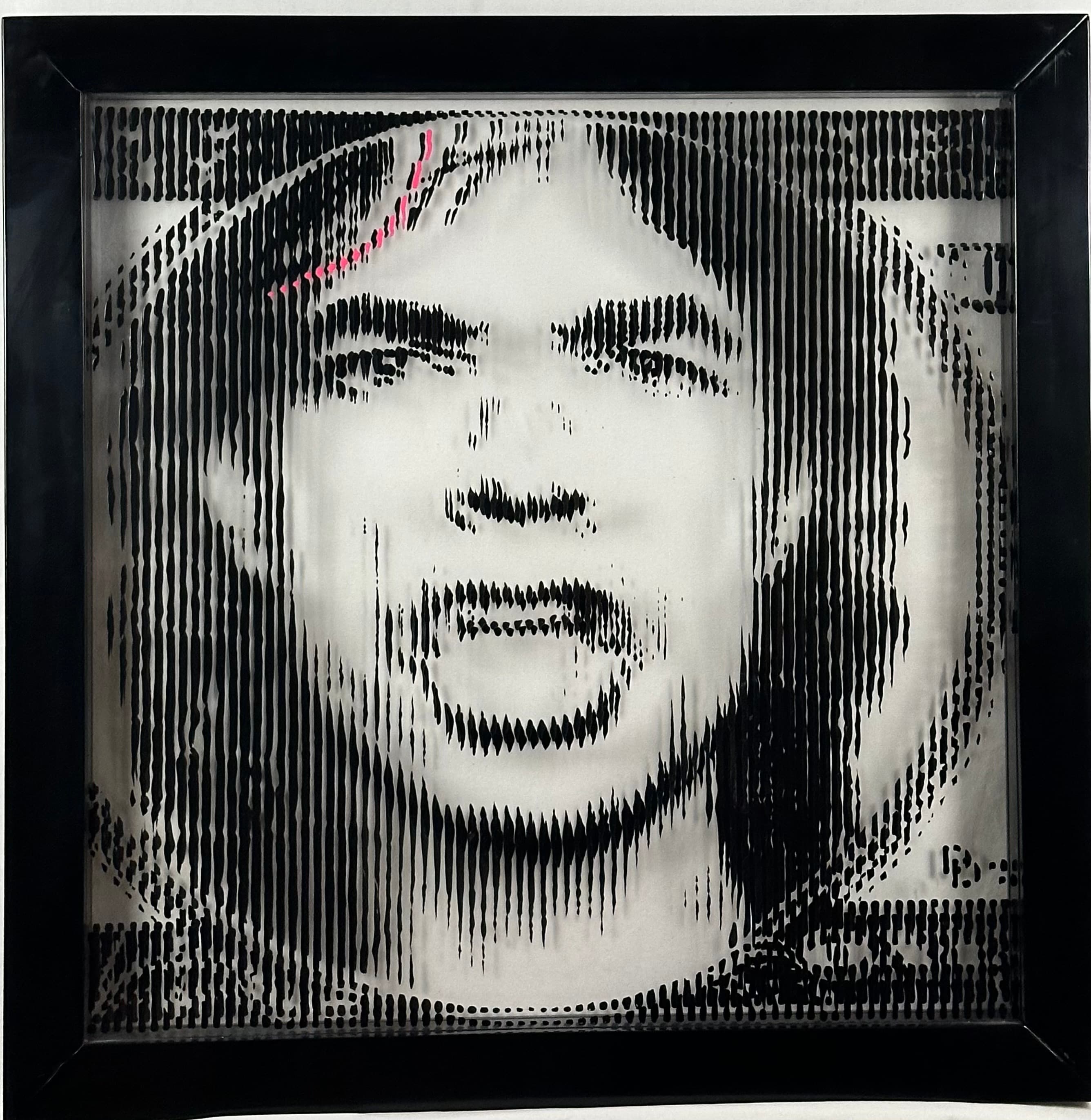 100 USD Mick Jagger, layered plexiglass artwork by Fabian PhiL