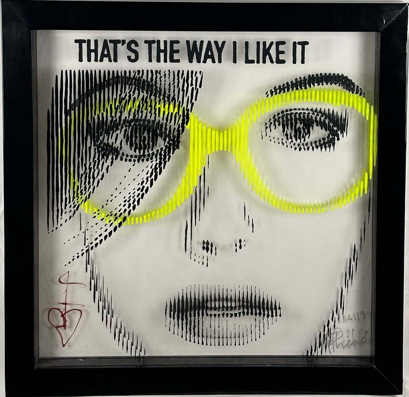 That's the Way I Like it, Pop Glasses portrait on layered plexiglass by Fabian PhiL