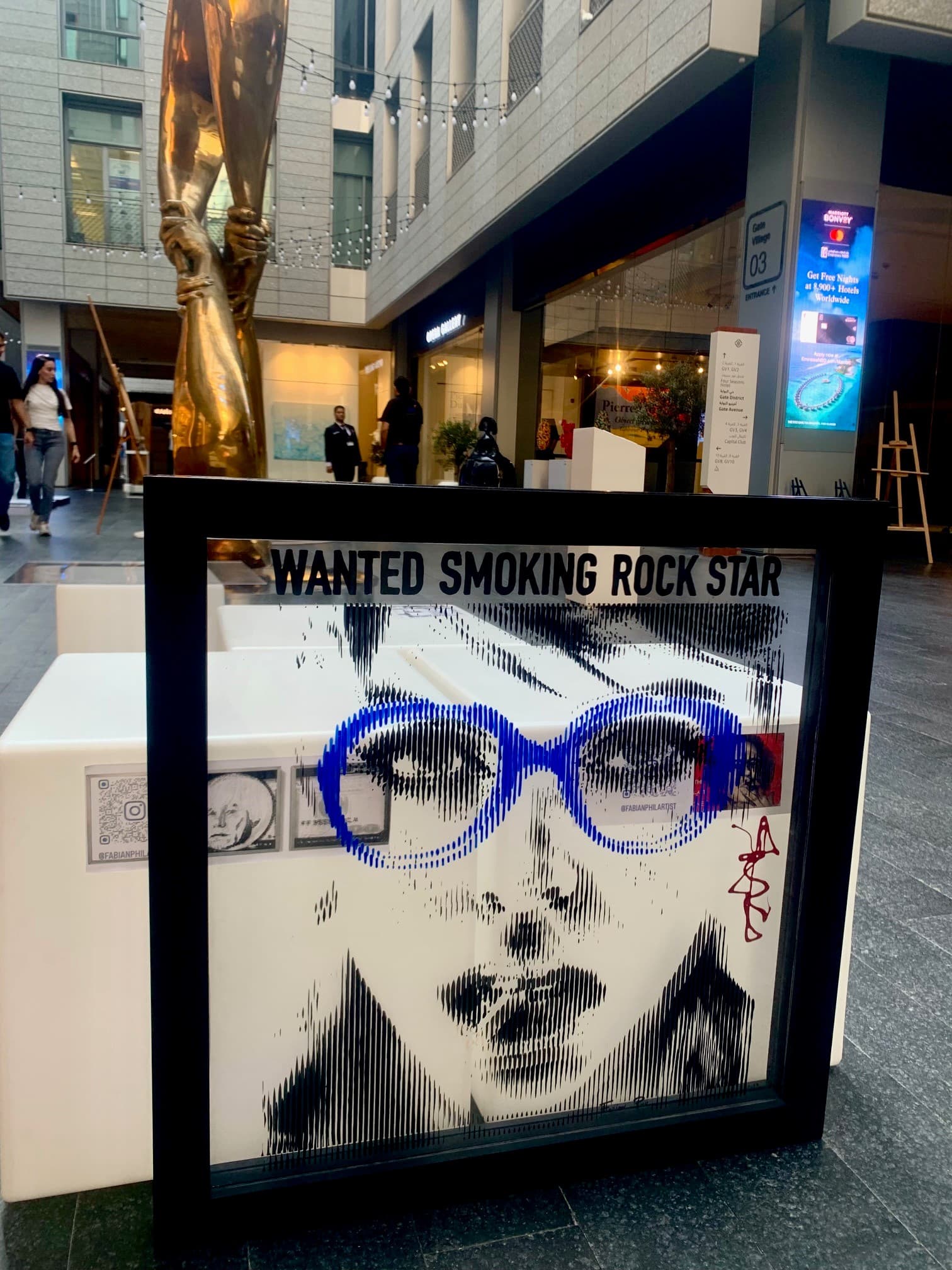 DIFC Art Night 2025 - Wanted Smoking Rock Star