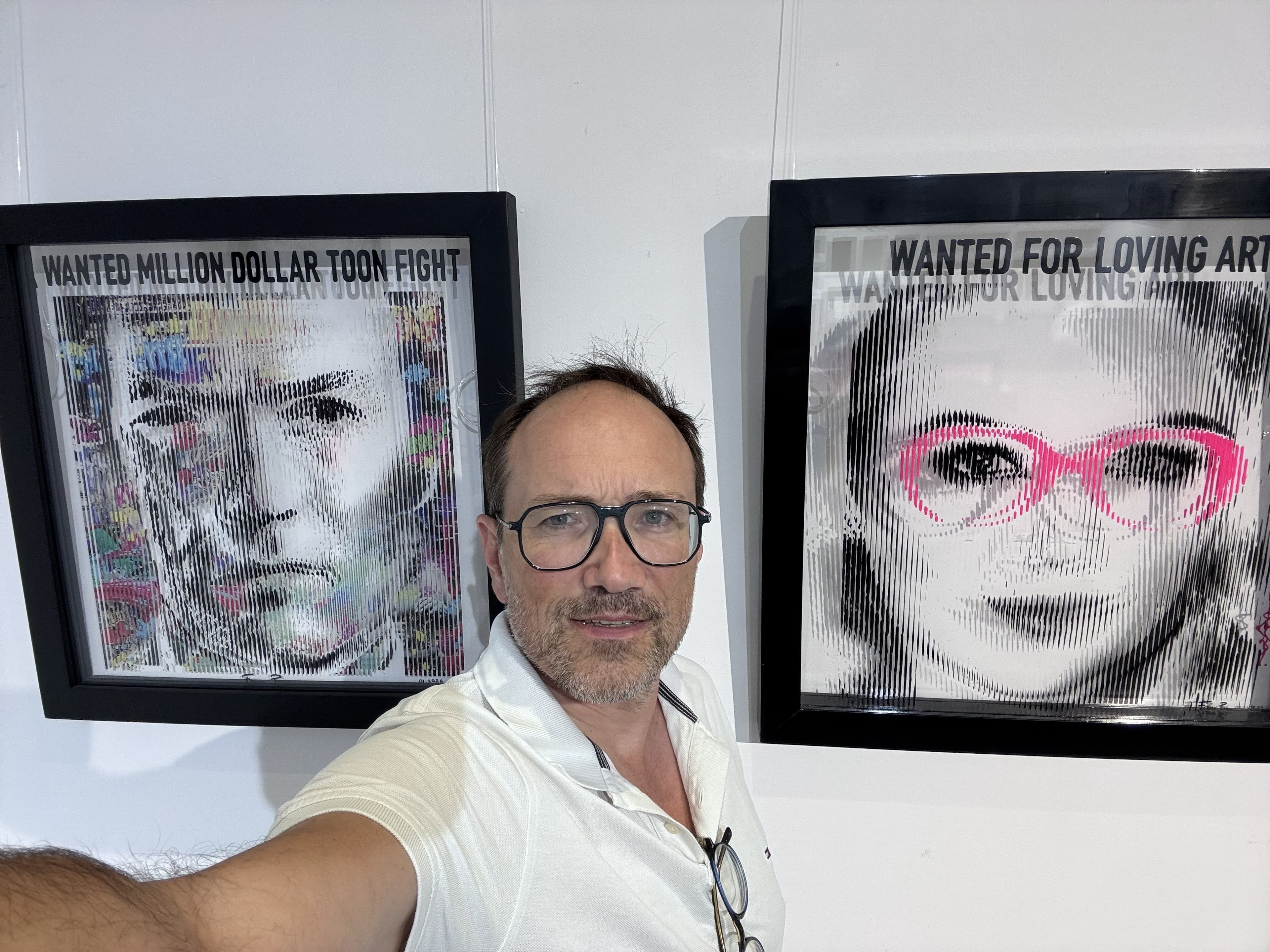Fabian PhiL entre Wanted Million Dollar Toon Fight et Wanted for Loving Art à la Noor Royal Gallery